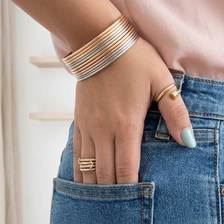 Tricolor- Bangle Set