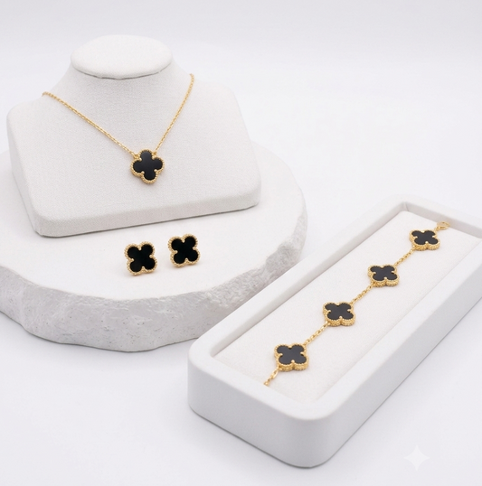 Onyx Clover Set