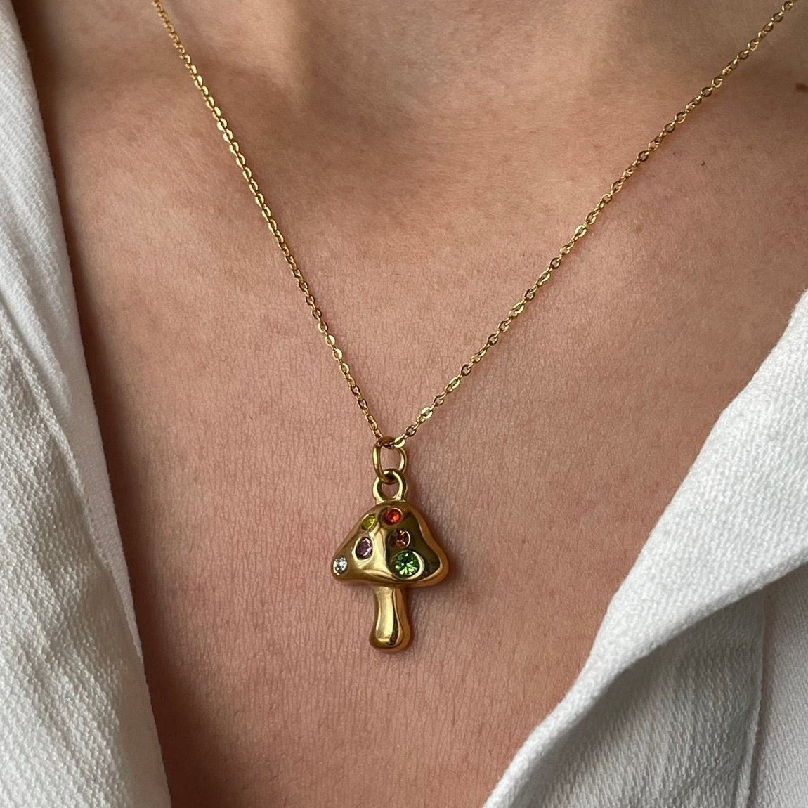 Mushroom Necklace